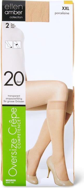 Actual product image Ellen Amber Ladies knee socks oversize crêpe (20 DEN)