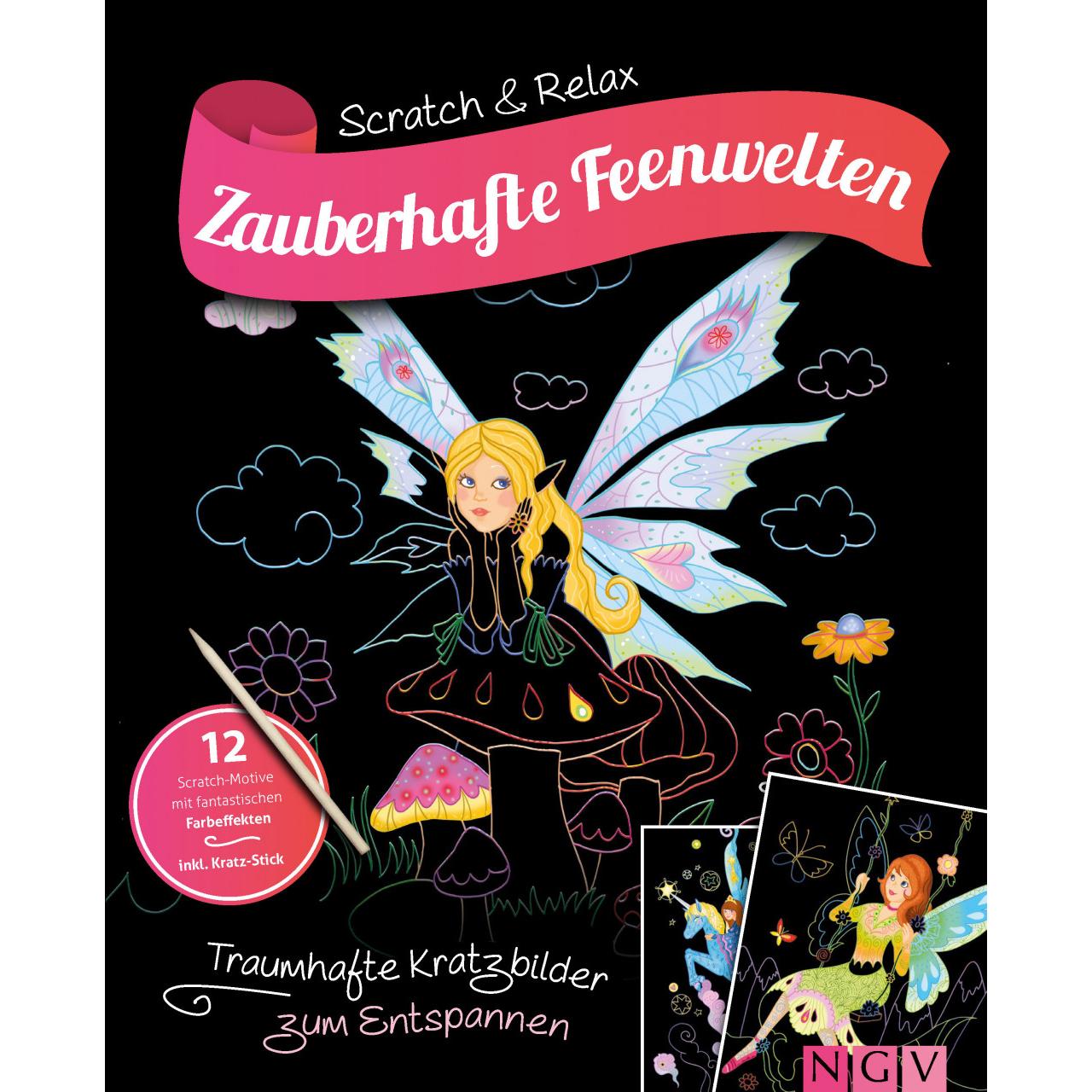 Zauberhafte Feenwelten - Kratzbuch für Kinder ab 6 Jahren, Kinderbücher