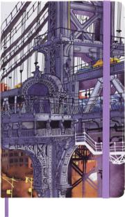 Image du produit Moleskine I am New York Carnet de notes Édition limitée, L/A5, Ligné, Blanc (A5, À rayures, Couverture rigide)