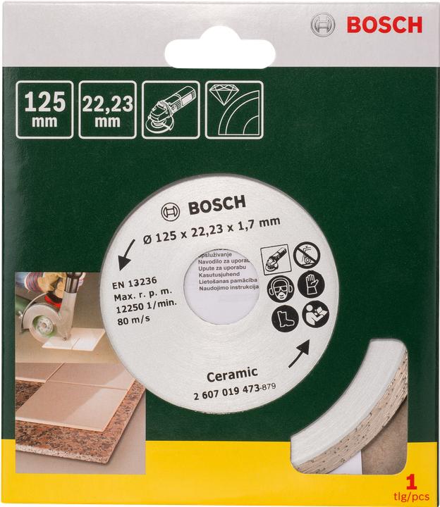Produktbild Bosch Zubehör Diamanttrennscheibe für Fliesen, Ø 125 mm