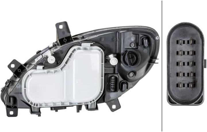 Actual product image Hella Halogen Headlight (H7, PY21W, W5W)