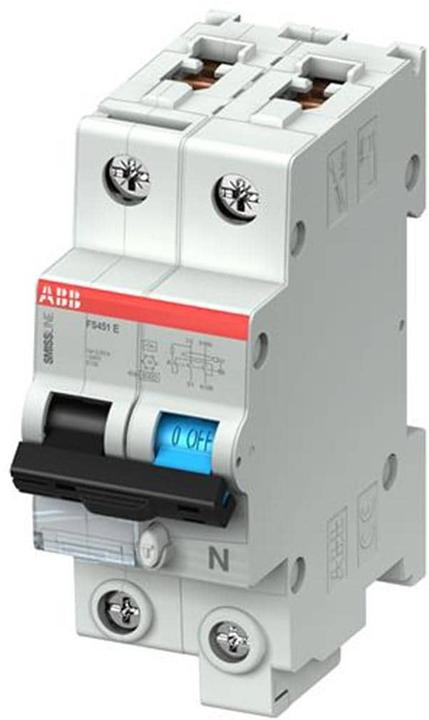 Actual product image ABB SMISSLINE FI/LS switch LN, 16A, 30mA