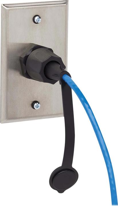 Produktbild Eaton Industrial Cat6 UTP Ethernet Cable RJ45m/M 100W PoE CMR-LP IP68 Blue 3 ft. 0.91m (U/UTP, CAT6, 0.91 m)