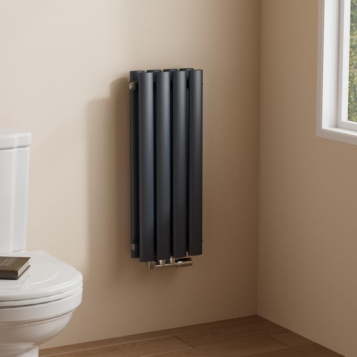 Produktbild Emke Heizkörper, Ovaler Heizkörper, Anthrazit 60x24cm 248W Doppellagig (248 W)