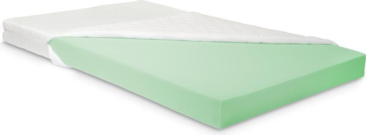 Image du produit En.Casa Lit d'enfant Treviolo 140x200 cm avec matelas mousse froide et grille vert menthe (140 x 200)