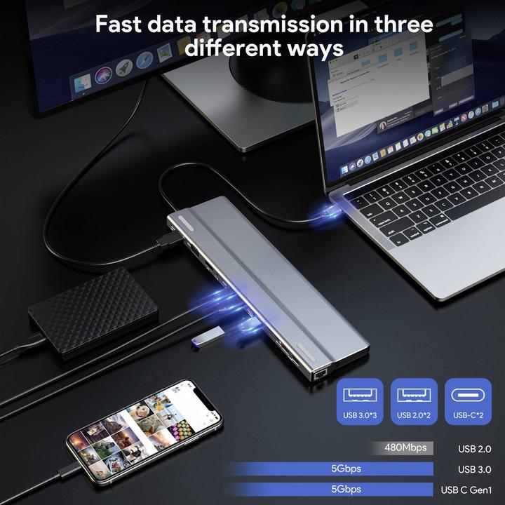 Produktbild Renkforce RF-5592404 (USB-C, 15 Ports)