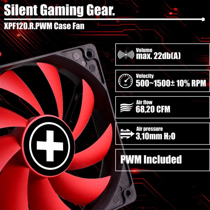 Produktbild Xilence Red Wing 120 PWM (120 mm, 1x)