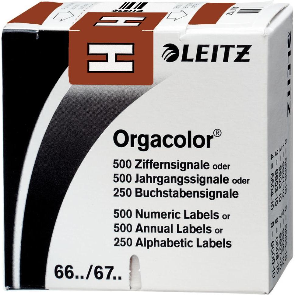 Leitz, Ordner Zubehör, Orgacolor Braun