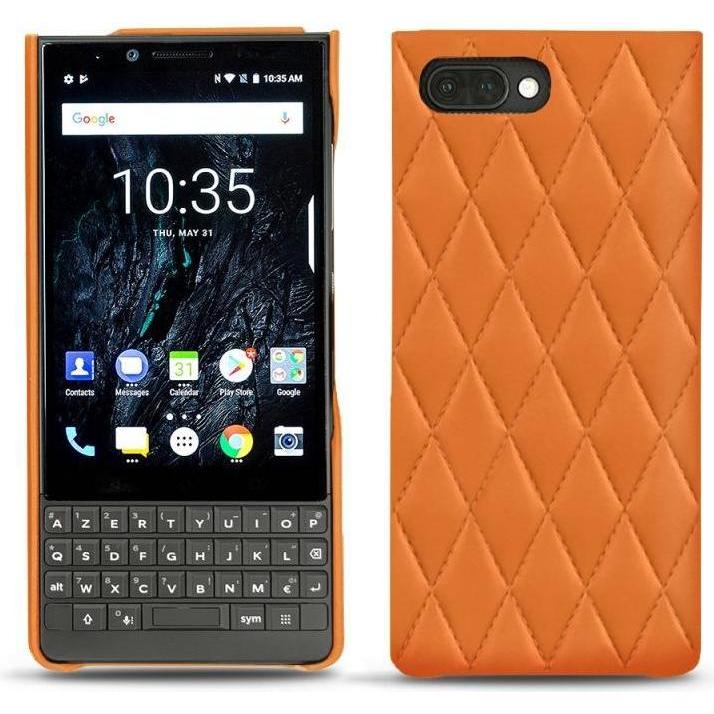 Noreve Lederschutzhülle (Blackberry KEY2), Smartphone Hülle, Orange