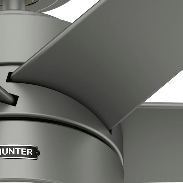 Produktbild Hunter Fans DC Deckenventilator Solaria Silber 152 cm mit LED (41 dB)