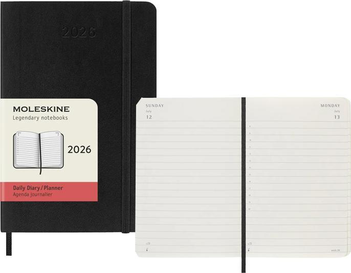 Produktbild Moleskine Taschenagenda Daily (9 x 14 cm, Englisch)