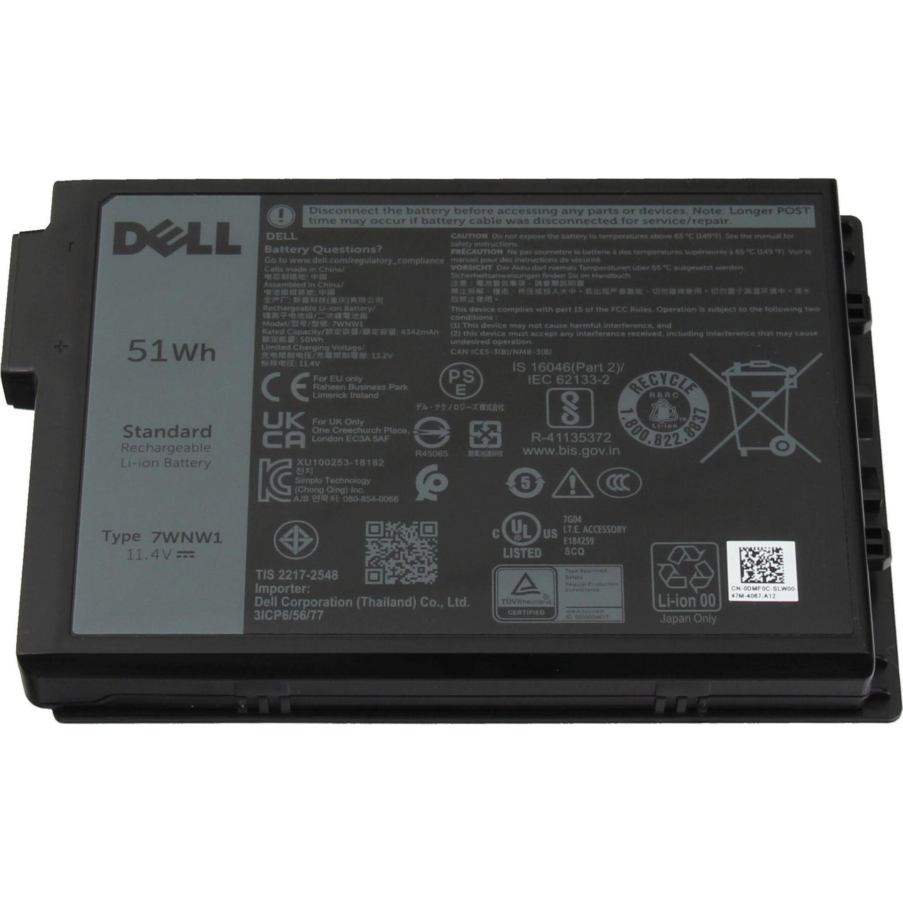Dell 451-BCHV (3 Zellen, 4342 mAh), Notebook Akku
