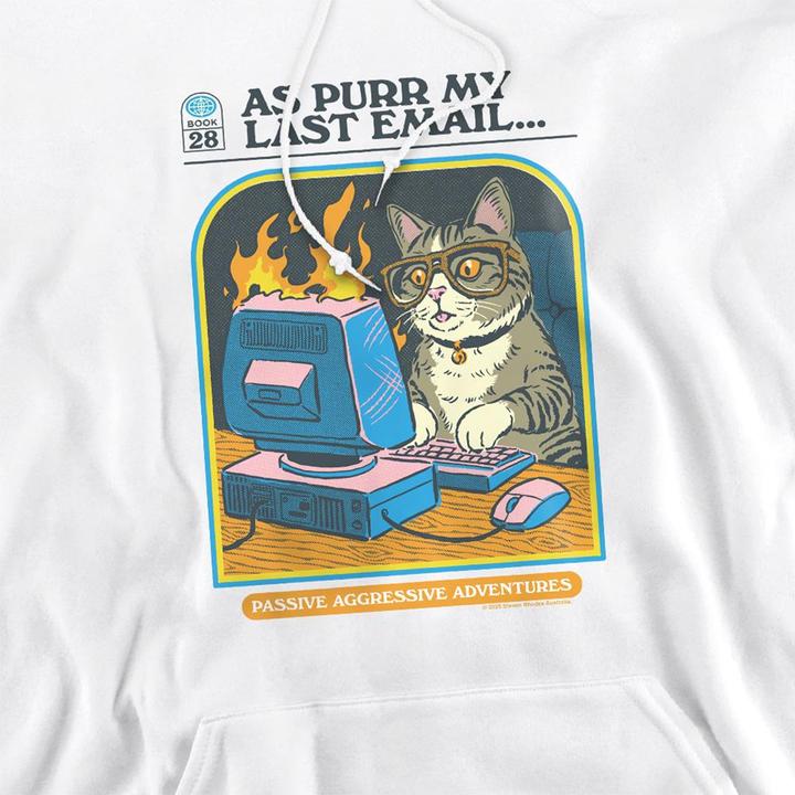 Produktbild Steven Rhodes As Purr My Last Email Kapuzenpullover (M)