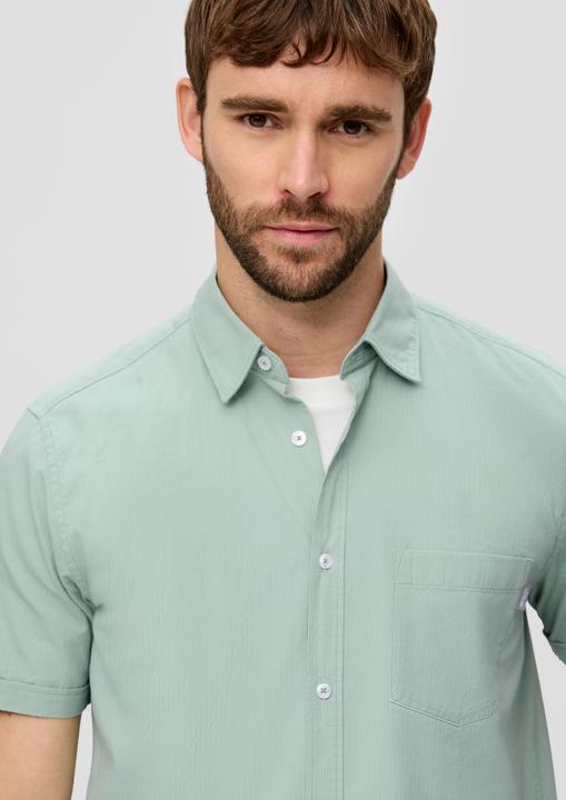 Immagine prodotto s.Oliver Hemd Baumwollhemd mit Musterstruktur (M)