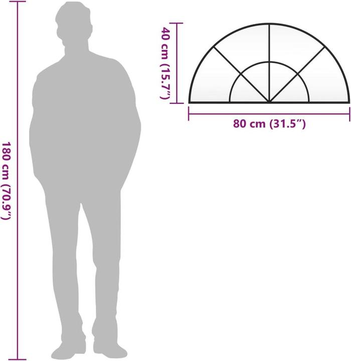 Immagine prodotto vidaXL Wandspiegel (100 x 50 cm)