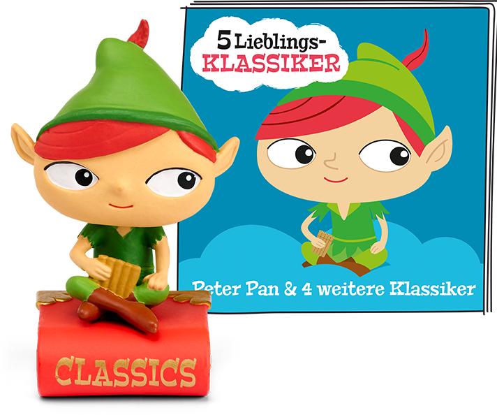 Immagine prodotto Tonies 5 classici preferiti Peter Pan e altri classici (Tedesco)