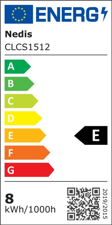 Etichetta energetica Nedis Luci decorative | Cluster | 1512 LED bianco caldo | 11,00 m | Effetti di luce: 7 | Interno e A (11 m)