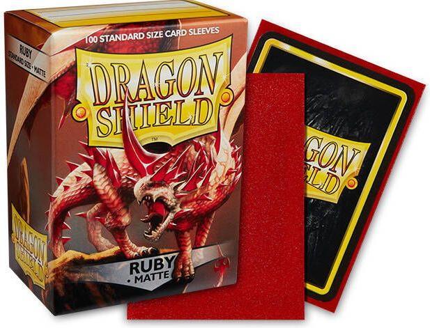 Actual product image Arcane Tinman ART11037 - Matte - Ruby (100) Card Sleeves