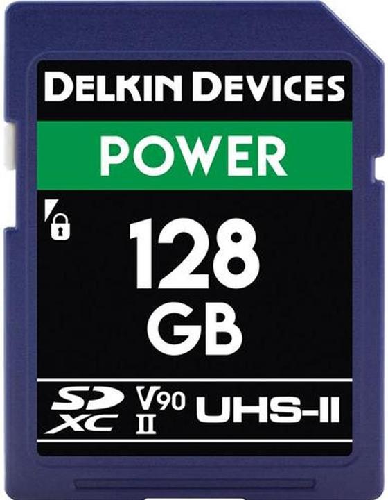 Productafbeelding Delkin Cinema SD SDXC UHS-II 128 Gt -muistikortti (128 GB, SDXC, U3, UHS-II)