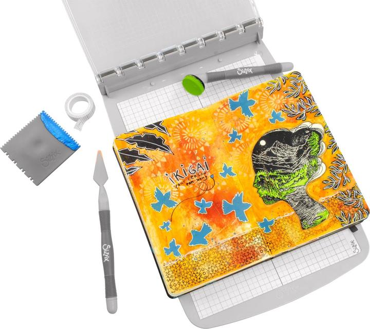 Produktbild Sizzix Studio Stempelset 5er-Pack / 3er-Pack Schablonen - "Ikigai" von Cat Kerr