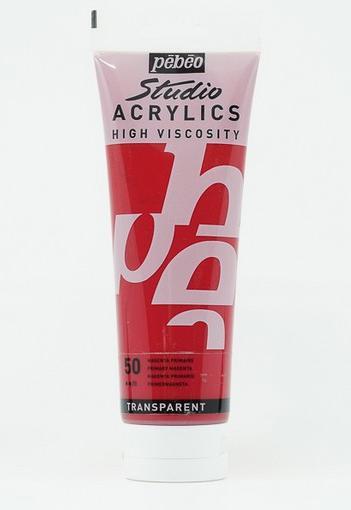 Produktbild Pebeo Studio Acrylics feine Acrylfarben (Primärmagenta, 250 ml)