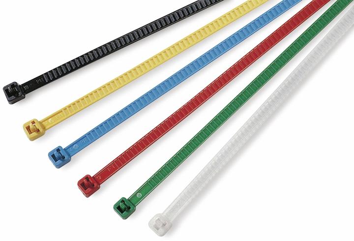 Produktbild HellermannTyton Wiederöffnungsbinder LR55 (L x B) 195 x 4.7 mm LR55R-HS-BK-Q1 Farbe: Schwarz 25 St. (Kunststoffkabelbinder, 196 mm, 25 Stk.)