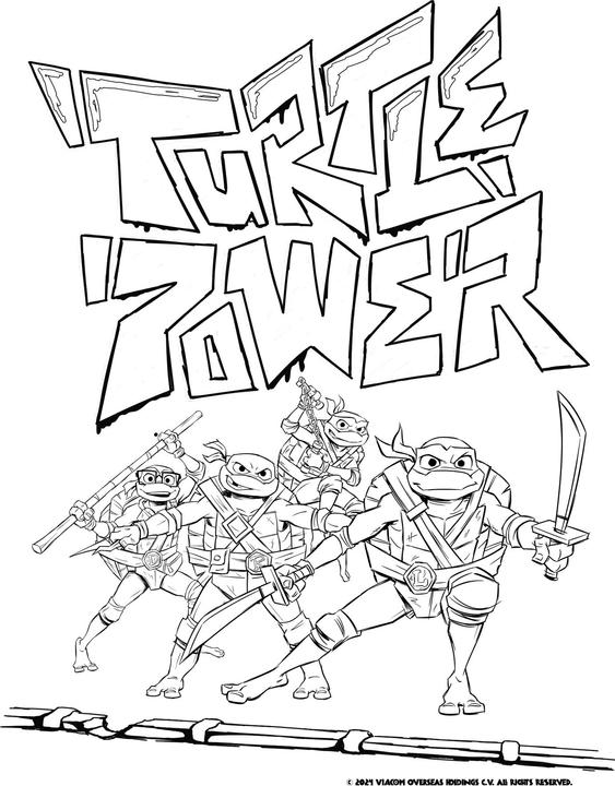 Actual product image Panini Tales of the Teenage Mutant Ninja Turtles: My super-powerful sticker and colouring fun