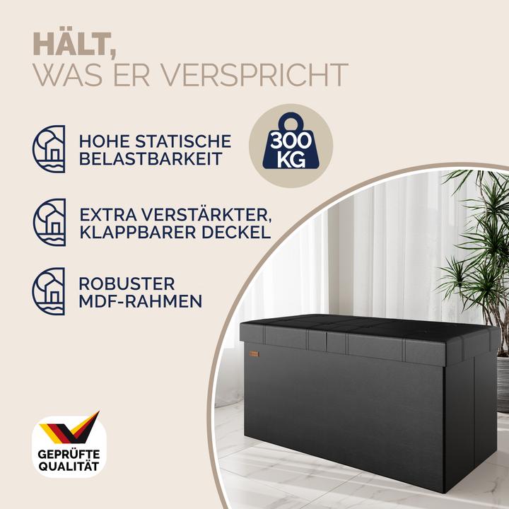 Produktbild Casaria Sitztruhe mit Stauraum (80 cm)