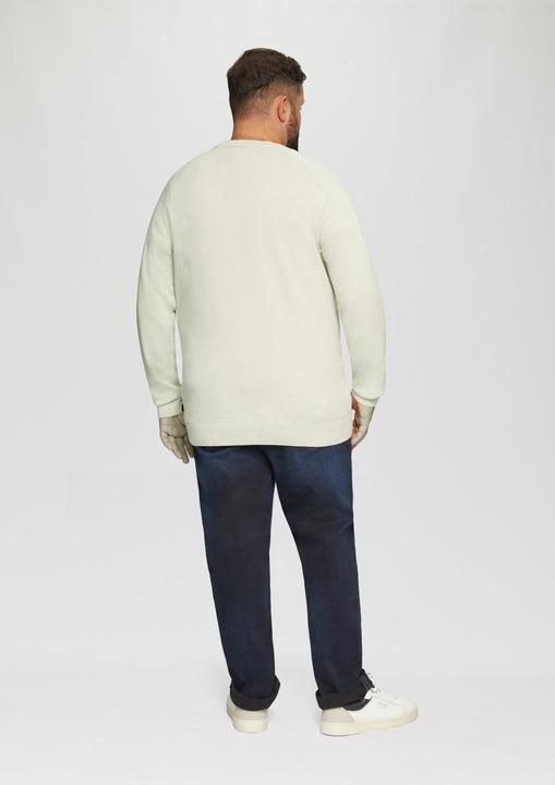 Actual product image S.Oliver Strickpullover Strickpullover mit Rippbündchen (XXL)