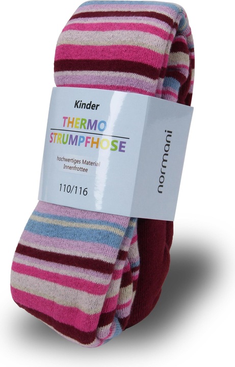 Produktbild Normani Kinder-Ringel-Thermostrumpfhose (74/80)