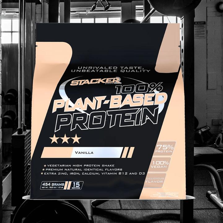 Produktbild Stackers 100% Plant-Based Protein (454 g, Vanille)