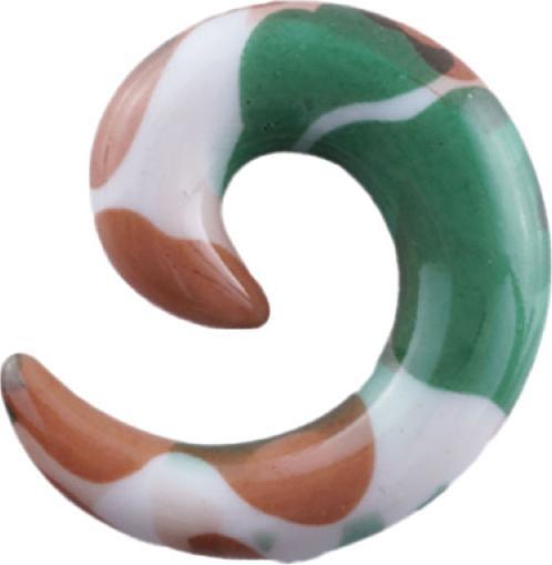Produktbild Star Piercing Dehnspirale Tarnung Military (Acryl)