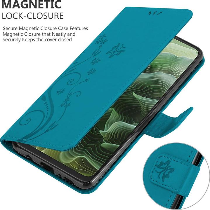 Produktbild Cadorabo Hülle für Motorola Moto G35 mit Blumen Muster (Motorola Moto G35)