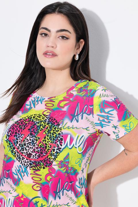Actual product image Angel of Style T-Shirt, Smiley-Muster, Halbarm (52)