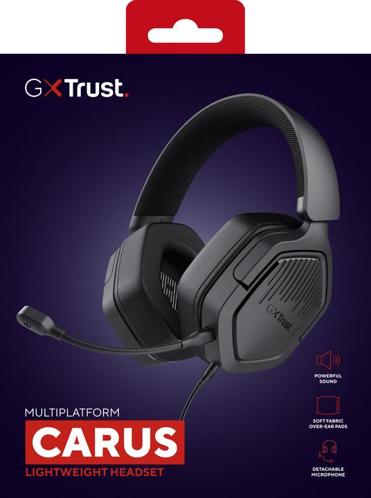 Actual product image Trust Gxt492 Carus Headset Blk (Cable)