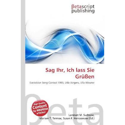 Sag Ihr, Ich lass Sie Grüssen, Fachbücher