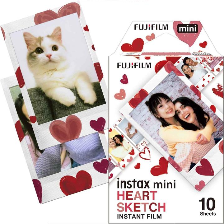 Produktbild Fujifilm Instax Mini Heart Sketch (Instax Mini 90, Instax Mini 11, Instax Mini Evo, Instax mini 12)