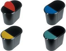 Produktbild Helit Deckel für Papierkorb Duo-System H61039, blau