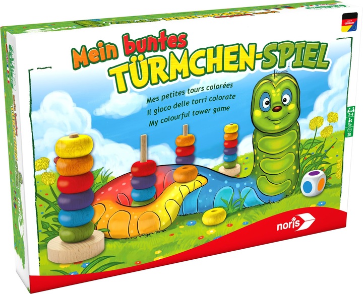 Immagine prodotto Noris Il mio gioco di torrette colorate (Tedesco, Francese, Olandese, Italiano)
