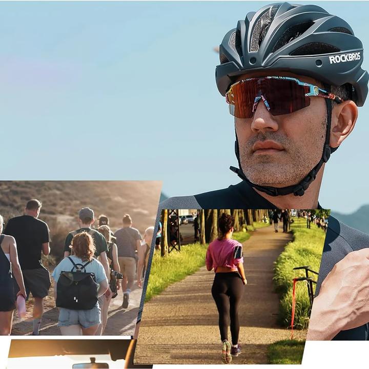 Actual product image Rockbros Photochromic Cycling Glasses with UV Protection and Corrective Insert - Multicolour (Multicolor)