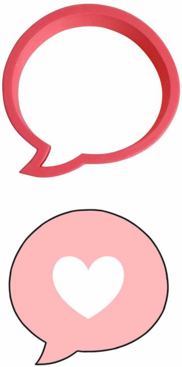 Actual product image Cut my Cookies Cookie cutter speech bubble