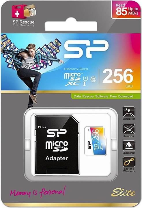 Productafbeelding Silicon Power Silicium Power Elite 256 (256 GB, microSDXC, U1, UHS-I)