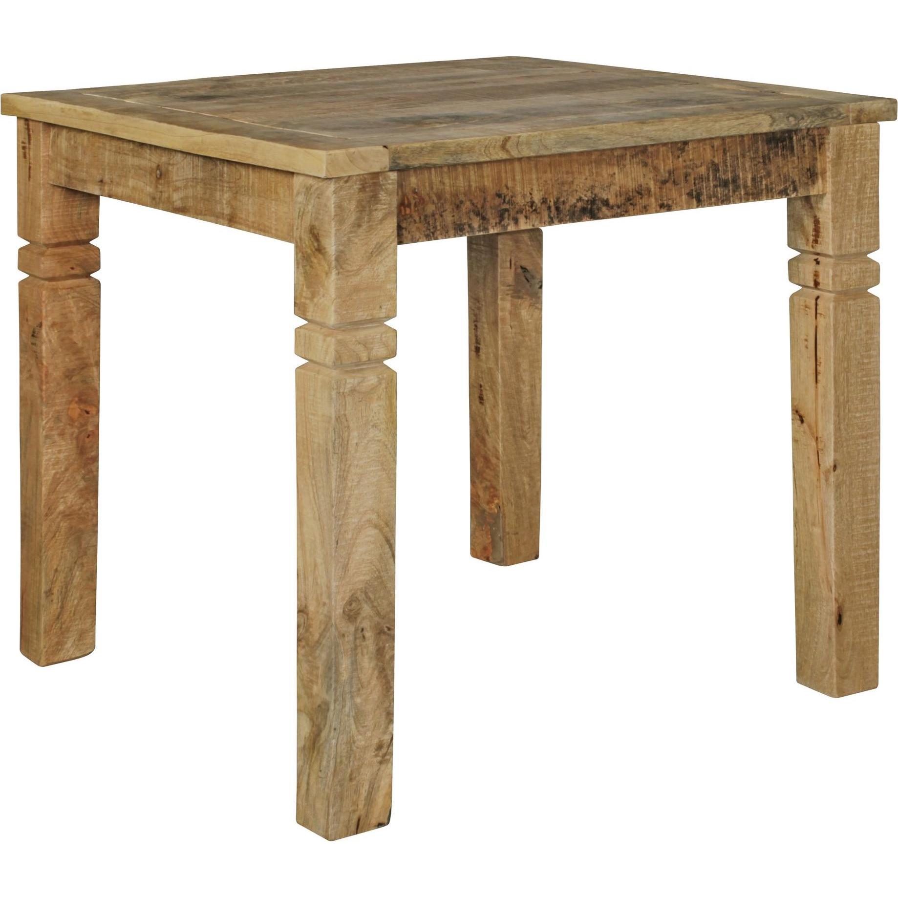 FineBuy, Esstisch, Esstisch Braun (80 x 80 x 76 cm)