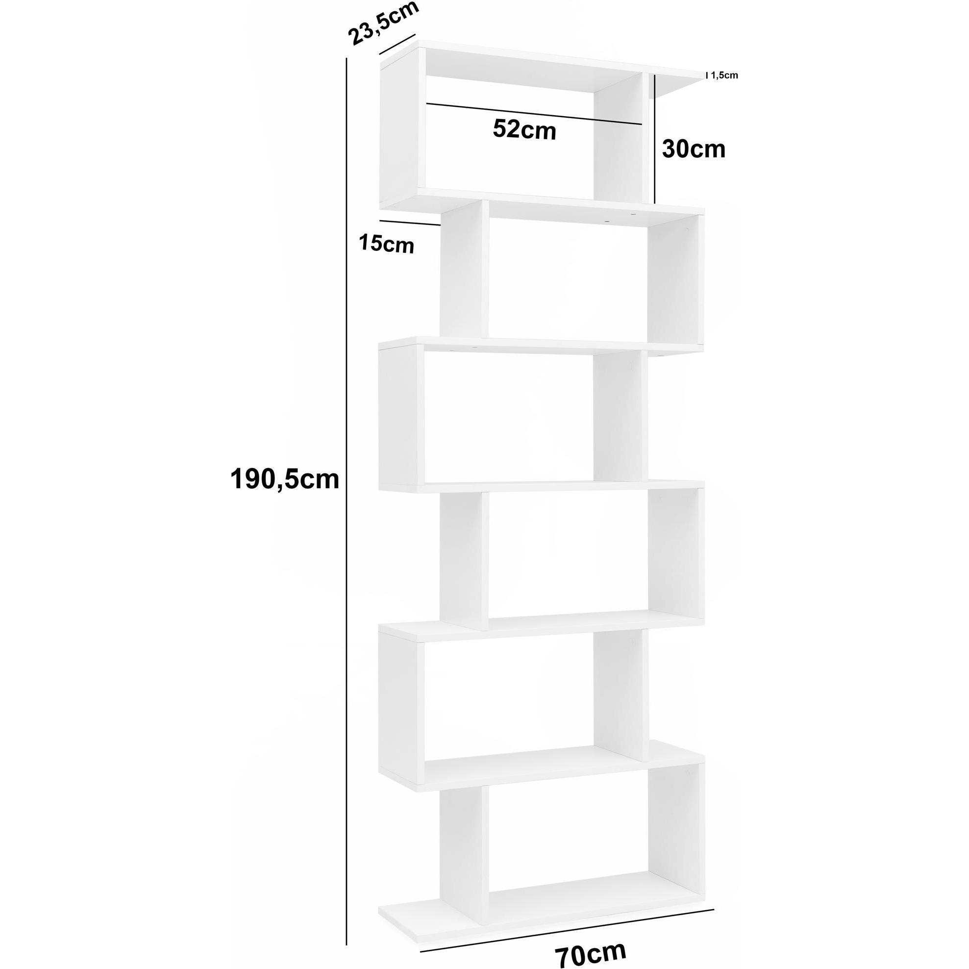 Thumbnail - Wohnling, Regal, Anton (70 x 23.5 x 190.5 cm)