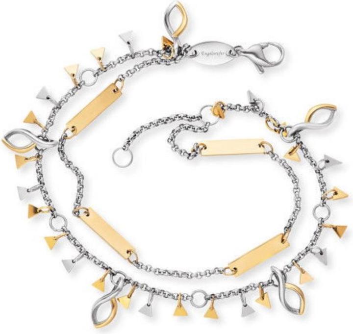 Produktbild Engelsrufer Boho Triangle Armband-Fusskette (28 cm, Edelstahl)