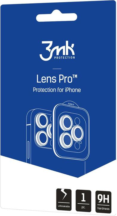 Produktbild 3MK Lens Protection Pro Kameralinsenglas für Apple iPhone 17 Pro /17 Pro Max - Silber (1 Stück, Apple iPhone 17 Pro Max, Apple iPhone 17 Pro)