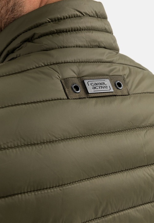 Actual product image Camel Active Quilted waistcoat with horizontal quilting in recycled polyester (58)