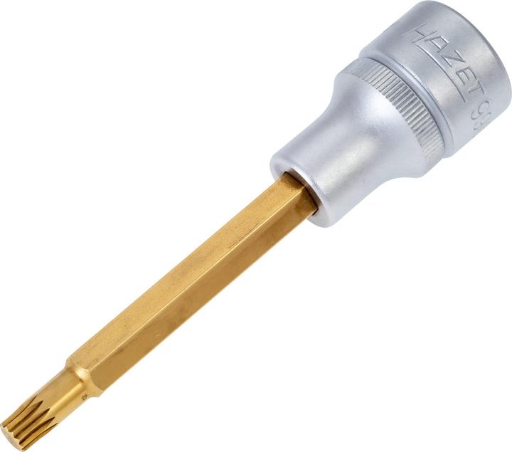 Produktbild HAZET Schraubendreher-Steckschlüsseleinsatz 990LG-6 ∙ Vierkant12,5 mm (1/2 Zoll) ∙ Innen Vielzahn P…