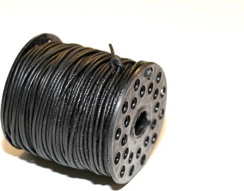 Produktbild Hobby2you Lederband rund 2mmx50m schwarz