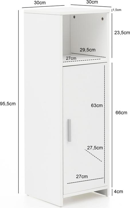 Produktbild Wohnling Liam (30 x 30 x 96 cm)